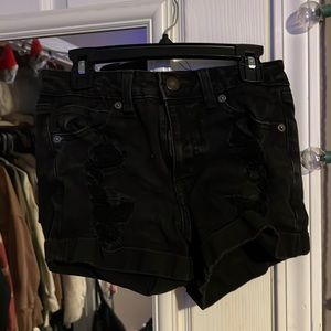Aeropostale black jean shorts